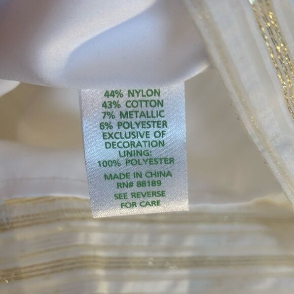 Lilly Pulitzer NWT white/gold metallic strapless Kerry dress Size 6 - Picture 7 of 10